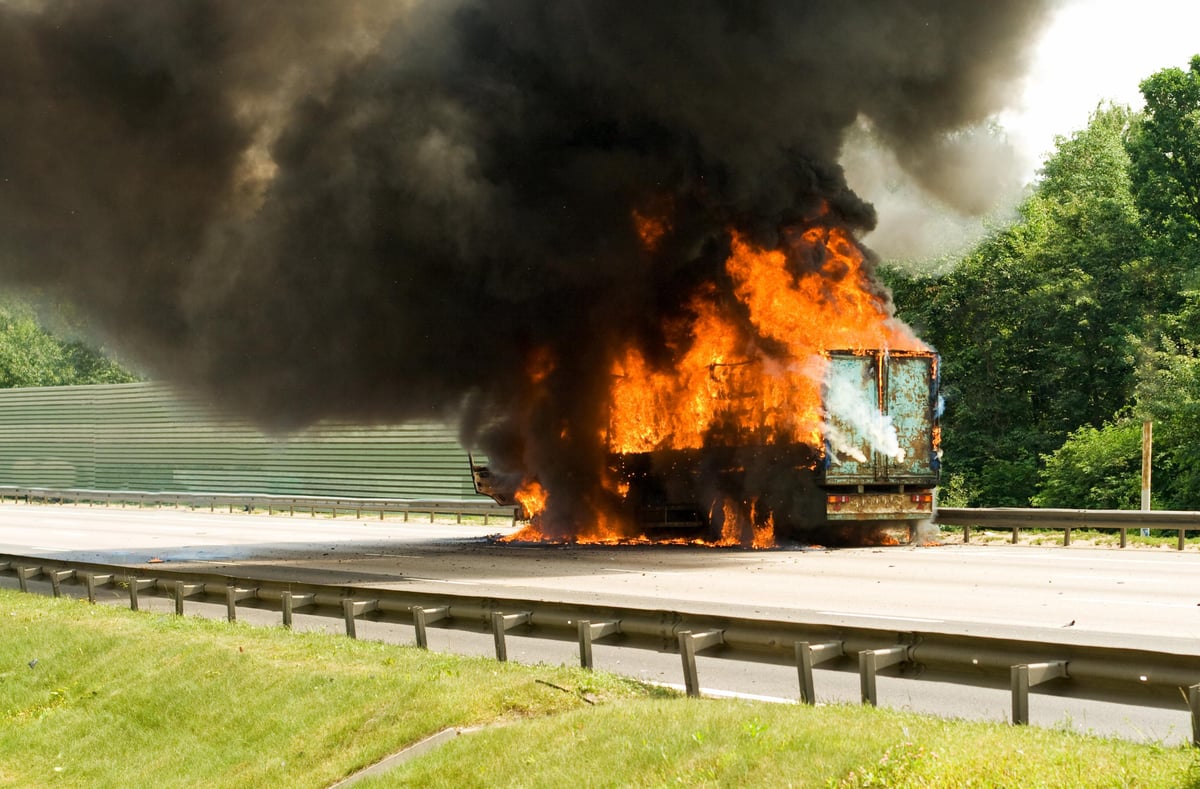 Trailer On Fire