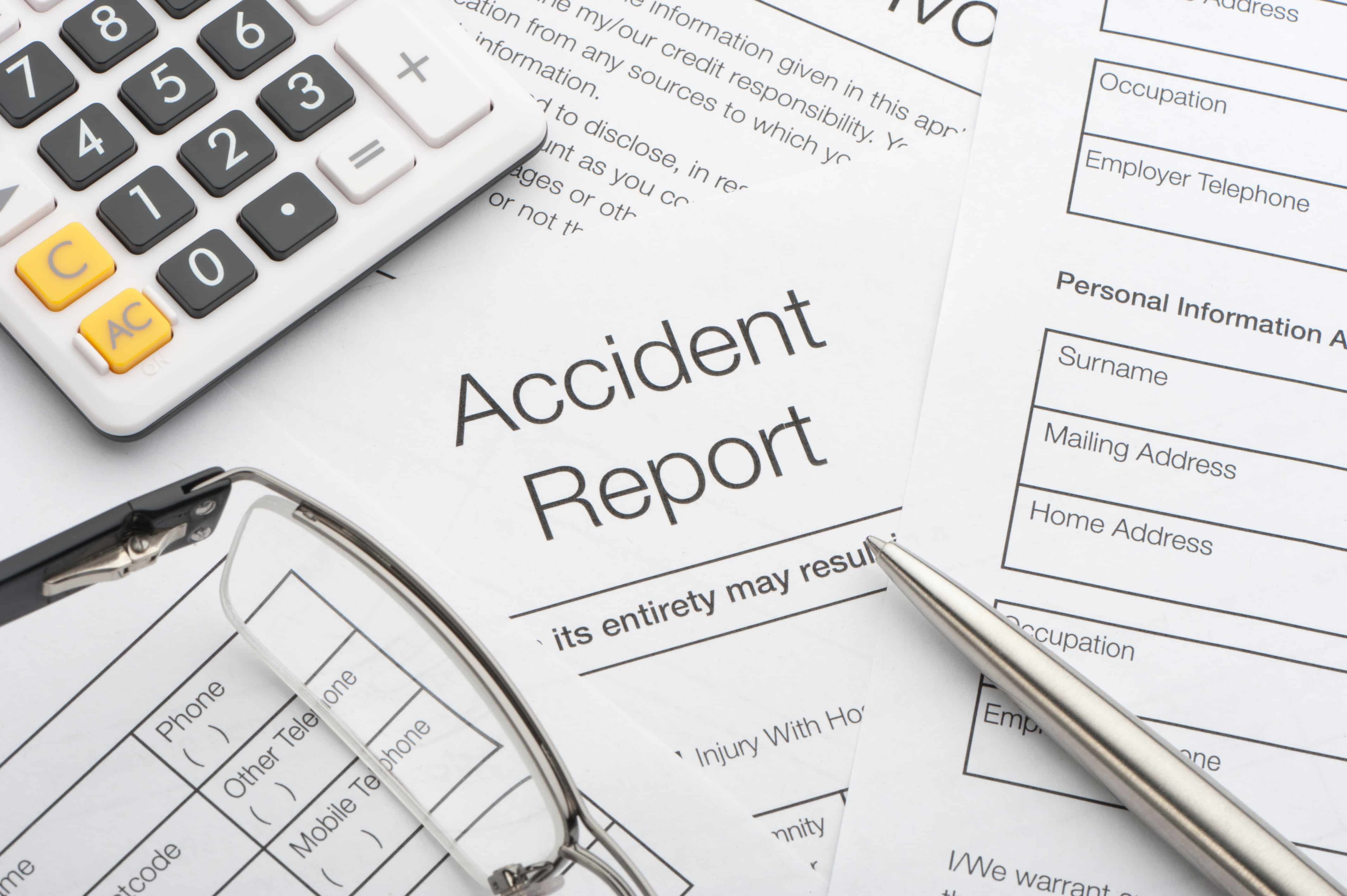 an accident report form 